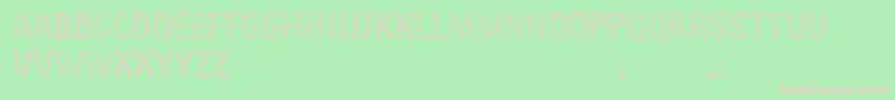 KissingfontV6 Font – Pink Fonts on Green Background