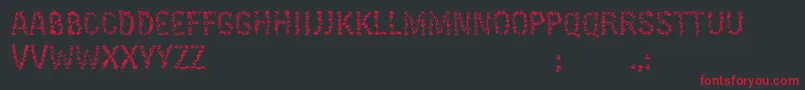 KissingfontV6 Font – Red Fonts on Black Background