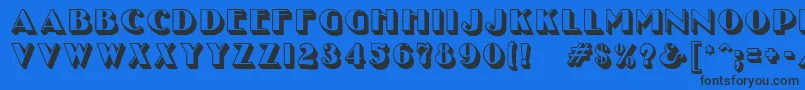 fuente Unclebobmf ffy – Fuentes Negras Sobre Fondo Azul