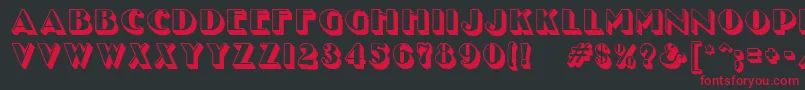 Unclebobmf ffy Font – Red Fonts on Black Background
