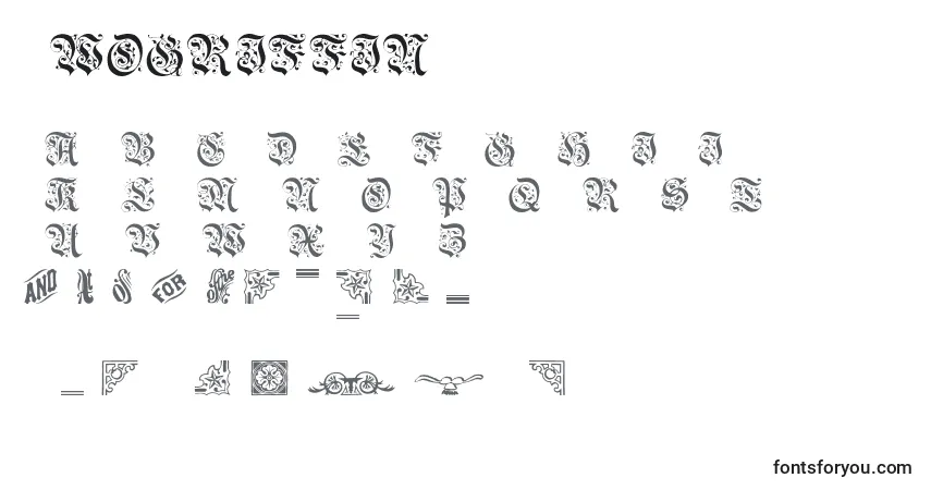 Шрифт Twogriffin – алфавит, цифры, специальные символы