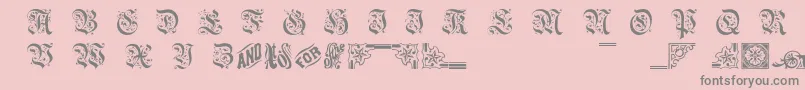 Twogriffin Font – Gray Fonts on Pink Background