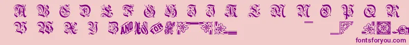 フォントTwogriffin – ピンクの背景に紫のフォント