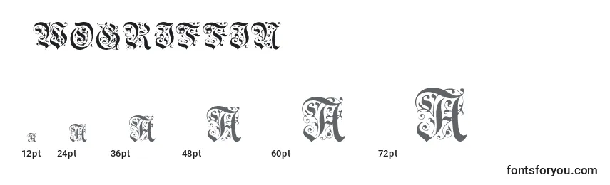 Twogriffin Font Sizes
