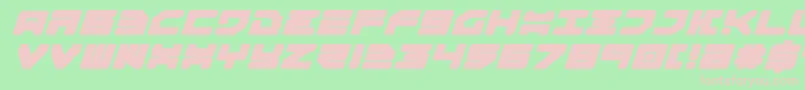 Omega3ei Font – Pink Fonts on Green Background