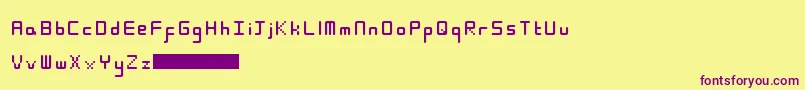 CactusOnTheMoon Font – Purple Fonts on Yellow Background