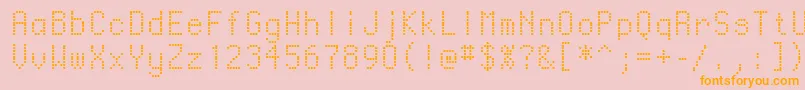 Ventouse Font – Orange Fonts on Pink Background