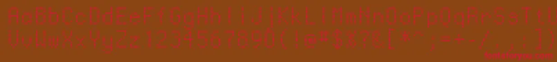 Ventouse Font – Red Fonts on Brown Background