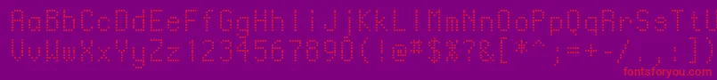Ventouse Font – Red Fonts on Purple Background