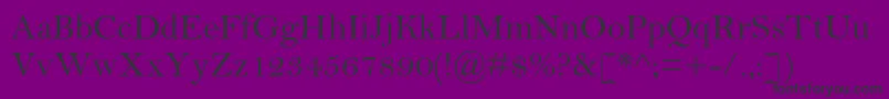BellmtstdRegular Font – Black Fonts on Purple Background
