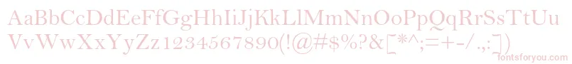 BellmtstdRegular Font – Pink Fonts on White Background