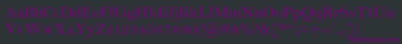 BellmtstdRegular Font – Purple Fonts on Black Background