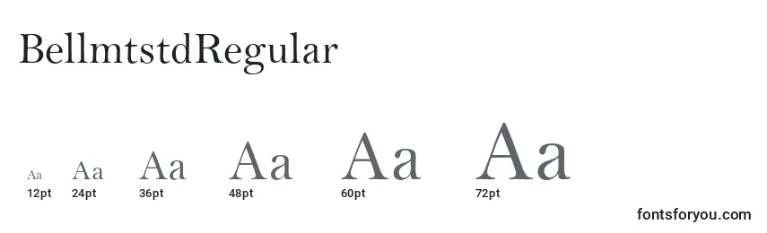 sizes of bellmtstdregular font, bellmtstdregular sizes
