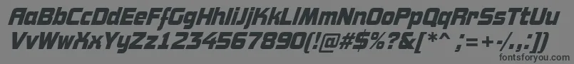 AConceptonrBolditalic Font – Black Fonts on Gray Background