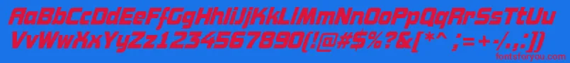 En savoir plus sur la police AConceptonrBolditalic Police AConceptonrBolditalic – polices rouges sur fond bleu