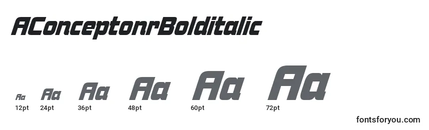AConceptonrBolditalic Font Sizes