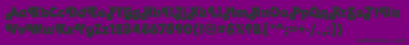 OrkneyPosterRegular Font – Black Fonts on Purple Background