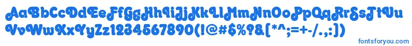 OrkneyPosterRegular Font – Blue Fonts on White Background