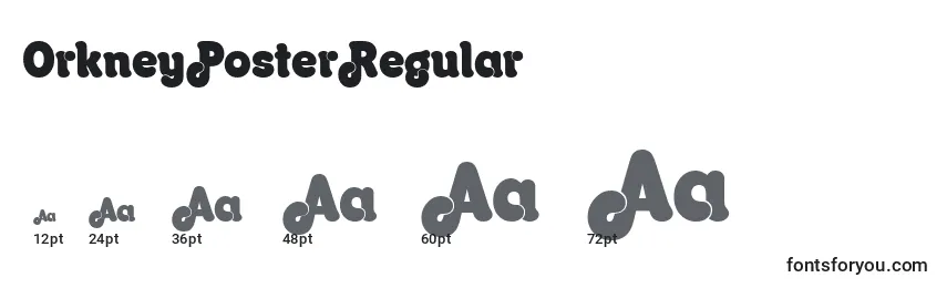 OrkneyPosterRegular Font Sizes