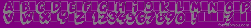 Dynamix Font – Gray Fonts on Purple Background