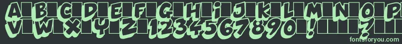 Dynamix-fontti – vihreät fontit mustalla taustalla