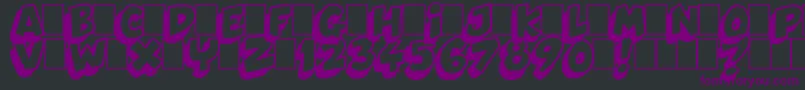 Dynamix Font – Purple Fonts on Black Background