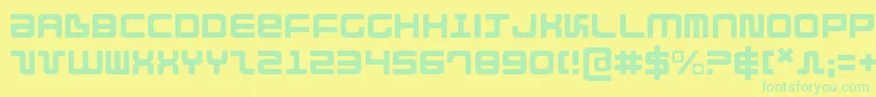 Direktorlight Font – Green Fonts on Yellow Background
