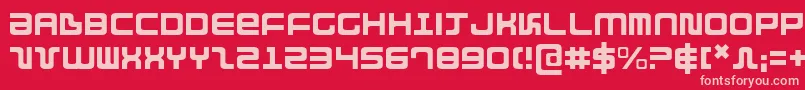 Direktorlight Font – Pink Fonts on Red Background