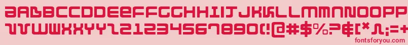 Direktorlight-Schriftart – Rote Schriften auf rosa Hintergrund