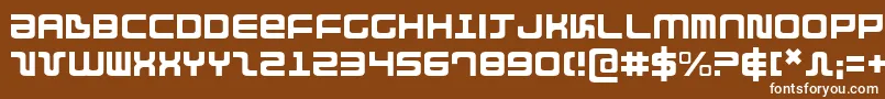 フォントDirektorlight – 茶色の背景に白い文字