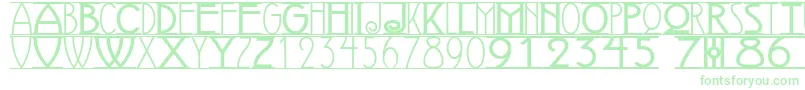 AvignonNf Font – Green Fonts on White Background