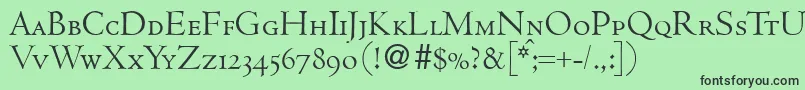CenturcapsdbNormal Font – Black Fonts on Green Background