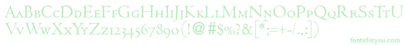 CenturcapsdbNormal Font – Green Fonts on White Background