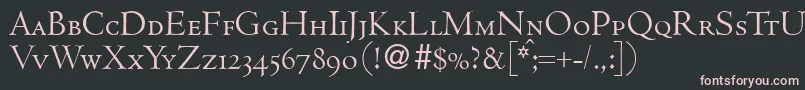 CenturcapsdbNormal Font – Pink Fonts on Black Background