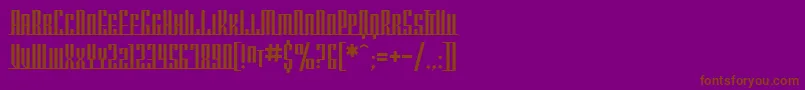 SfAmericanaDreamsScUpright Font – Brown Fonts on Purple Background