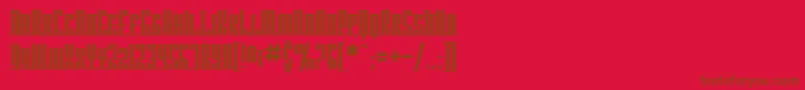 fuente SfAmericanaDreamsScUpright – Fuentes Marrones Sobre Fondo Rojo