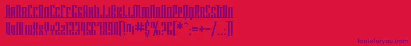 SfAmericanaDreamsScUpright Font – Purple Fonts on Red Background