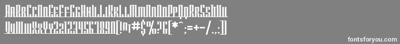 SfAmericanaDreamsScUpright-Schriftart – Weiße Schriften auf grauem Hintergrund