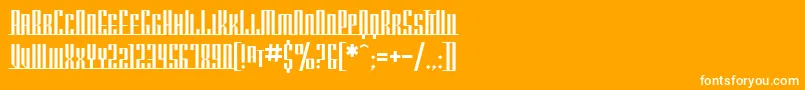 SfAmericanaDreamsScUpright Font – White Fonts on Orange Background