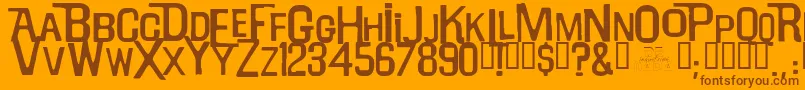 Lisätietoja Willrobinson-fontista Willrobinson-fontti – ruskeat fontit oranssilla taustalla