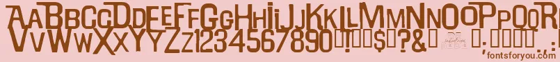 Willrobinson Font – Brown Fonts on Pink Background