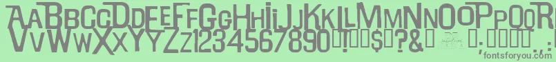 Willrobinson Font – Gray Fonts on Green Background