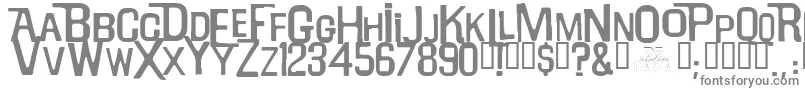 フォントWillrobinson – 白い背景に灰色の文字