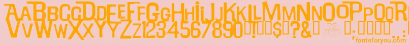 Willrobinson Font – Orange Fonts on Pink Background