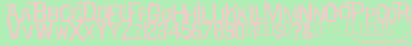 Willrobinson Font – Pink Fonts on Green Background