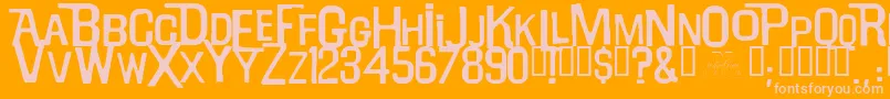Подробнее о шрифте Willrobinson Шрифт Willrobinson – розовые шрифты на оранжевом фоне
