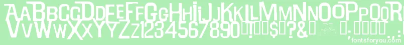 Willrobinson Font – White Fonts on Green Background