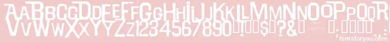 Willrobinson Font – White Fonts on Pink Background