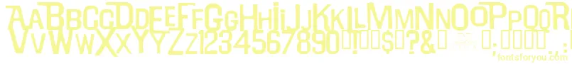 Willrobinson Font – Yellow Fonts on White Background