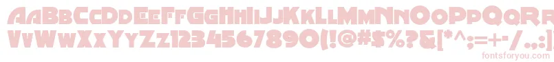 Minstrel Font – Pink Fonts on White Background